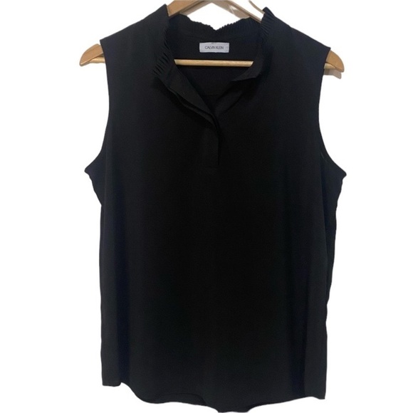 Calvin Klein black sleeveless top Size L - Picture 1 of 7